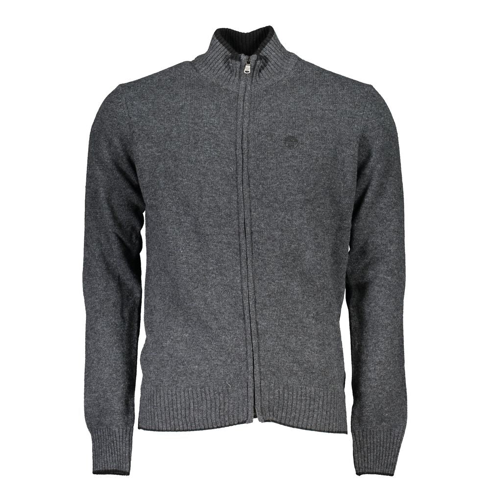 North Sails Gray Polyamide Men Cardigan NO-23341-S