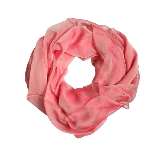 Dolce & Gabbana Pink Silk Rectangle Women Wrap Shawl Scarf MS7487