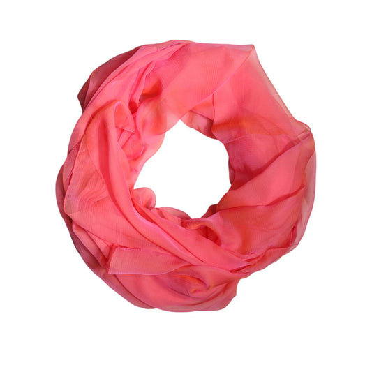 Dolce & Gabbana Pink Silk Rectangle Women Wrap Shawl Scarf MS7491