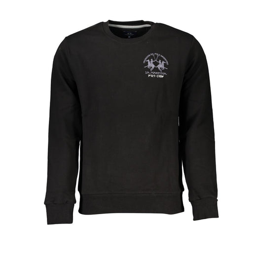 La Martina Elegant Crew Neck Fleece Sweatshirt LA-27010-M