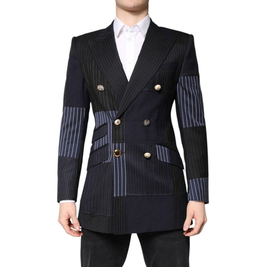 Dolce & Gabbana Multicolor Patchwork Jacket Coat Suit Blazer JKT41383-46