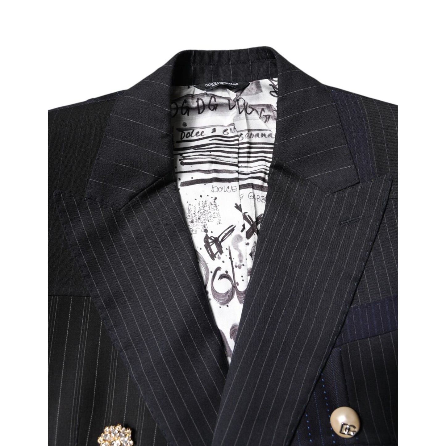Dolce & Gabbana Multicolor Patchwork Jacket Coat Suit Blazer JKT41383-46