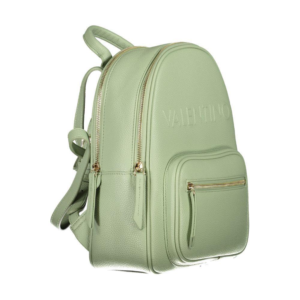 Front view with bag zipped and handles upright.
