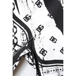 Dolce & Gabbana Black White Bandana MARTINI Casual Shirt TSH86359-40