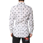 Dolce & Gabbana White Crown Cotton GOLD Formal Dress Shirt TSH86378-40