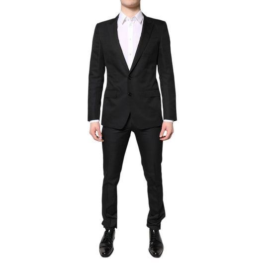 Dolce & Gabbana Black Single Breasted Formal 2 Piece Suit KOS2269-46