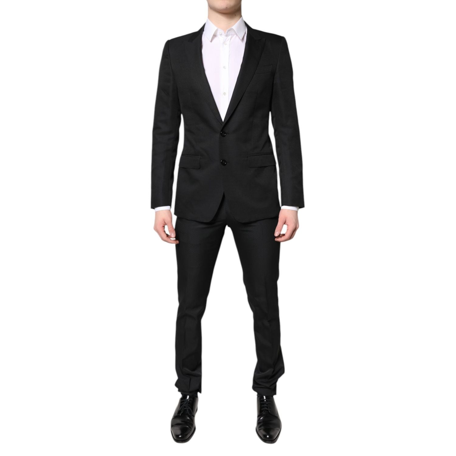Dolce & Gabbana Black Single Breasted Formal 2 Piece Suit