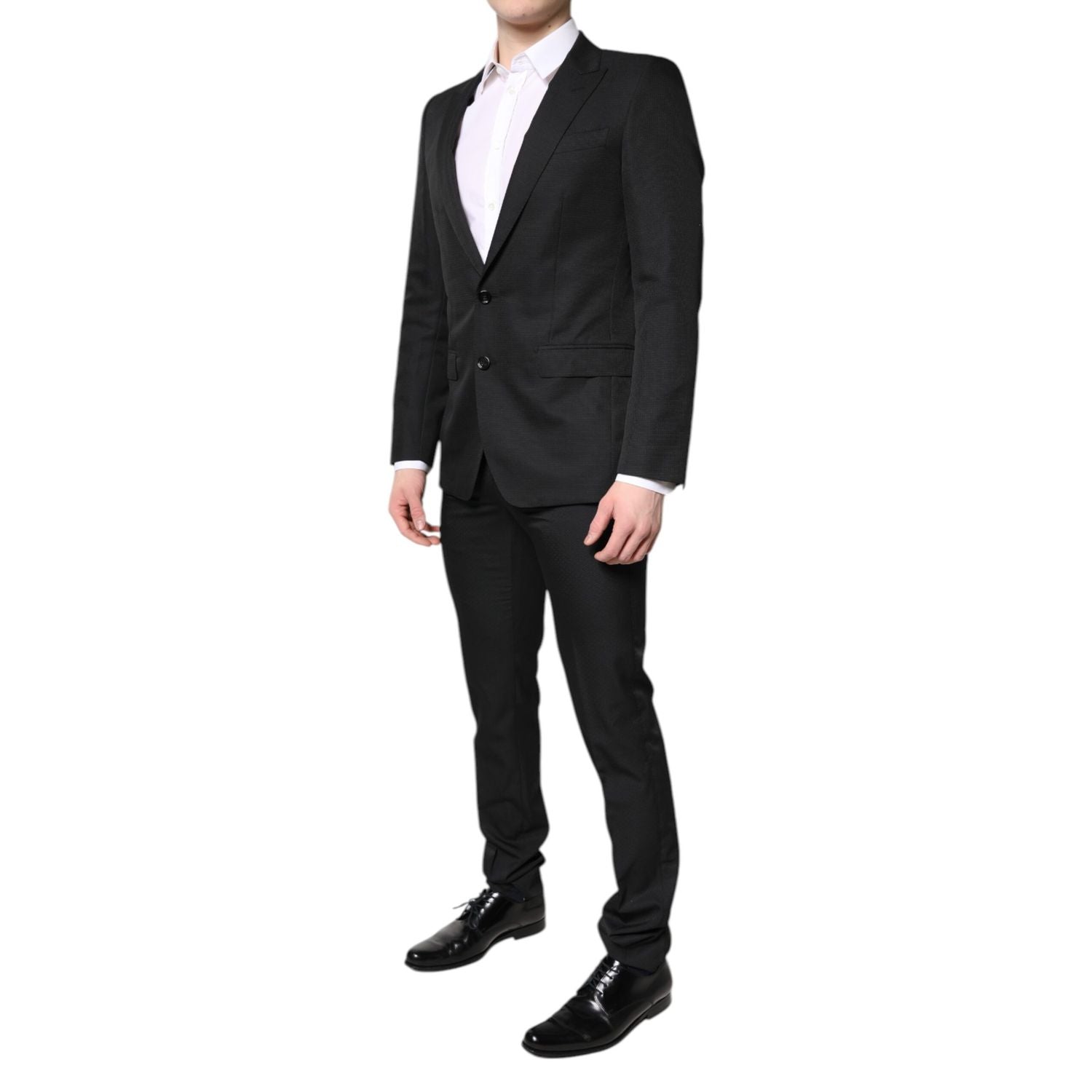 Dolce & Gabbana Black Single Breasted Formal 2 Piece Suit