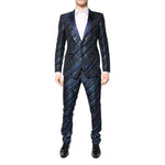 Dolce & Gabbana Multicolor Polyester Jacquard 2 Piece Suit KOS2305-48