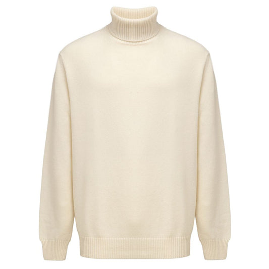 Cruciani White Cashmere Turtleneck CR-8750666-IT54 | XXL