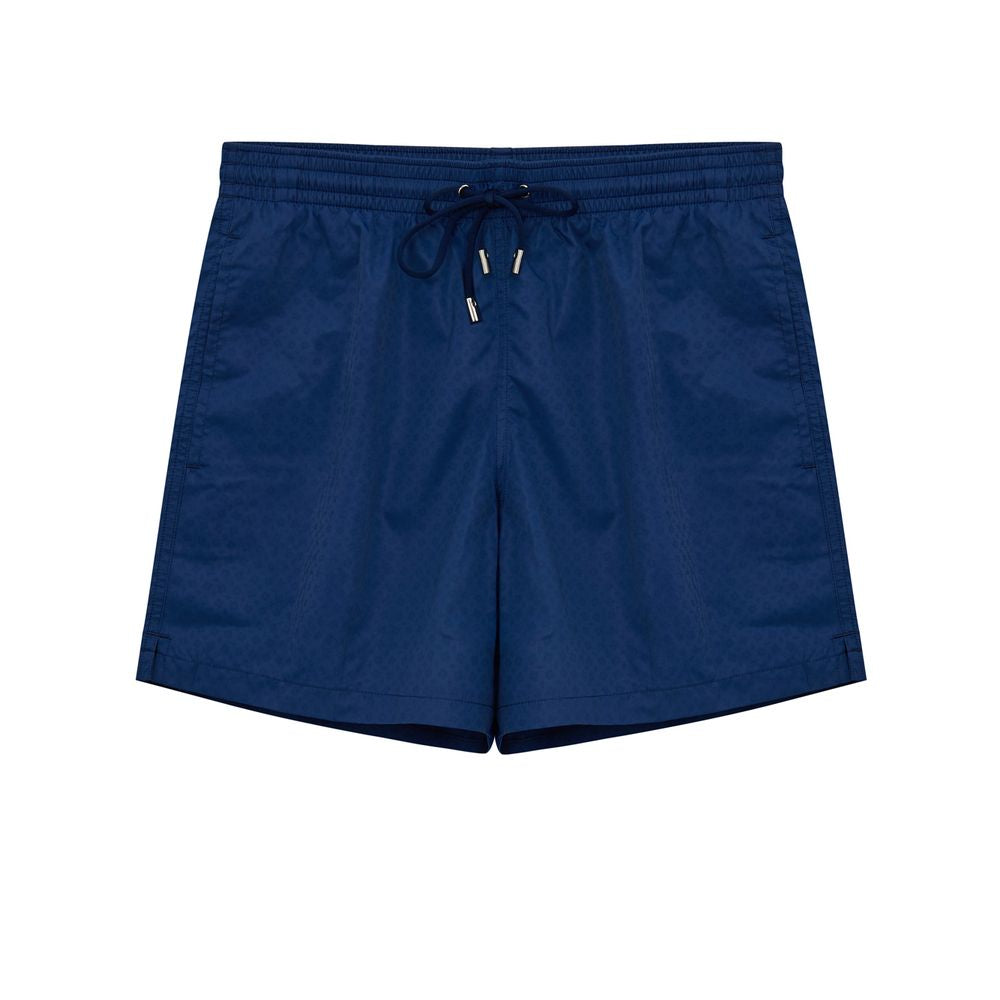 Canali Blue Polyester Swim Short CA-9190673-M