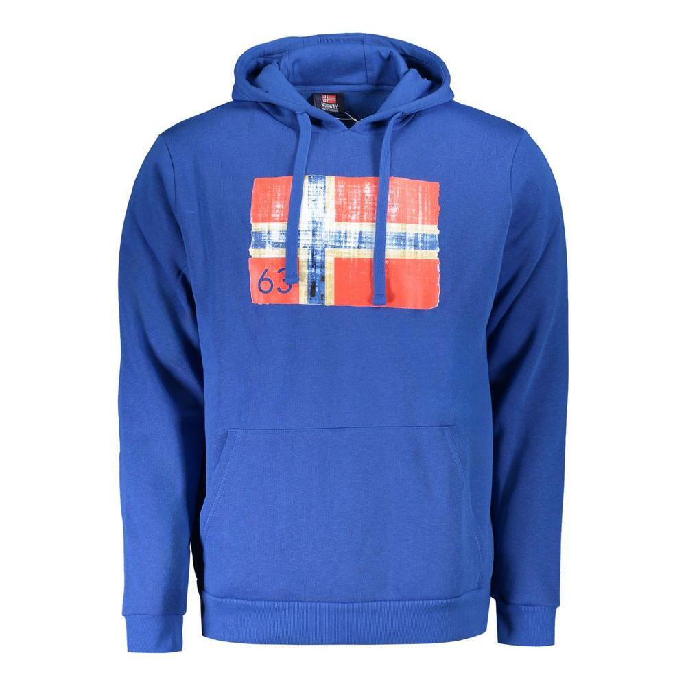 Norway 1963 Blue Cotton Men Sweater NO-31824-XL