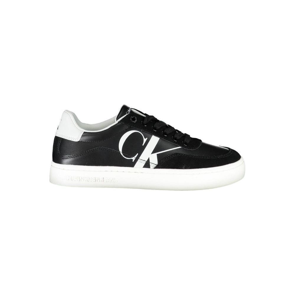 Calvin Klein Sleek Black Lace-Up Sneakers With Contrast Details CA-26222-EU39/US9