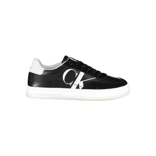 Calvin Klein Sleek Black Lace-Up Sneakers With Contrast Details CA-26222-EU39/US9