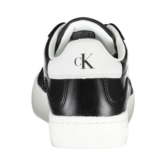 Calvin Klein Sleek Black Lace-Up Sneakers With Contrast Details CA-26222-EU39/US9
