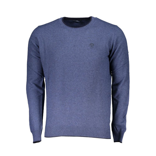 North Sails Blue Polyamide Men Sweater NO-23353-M