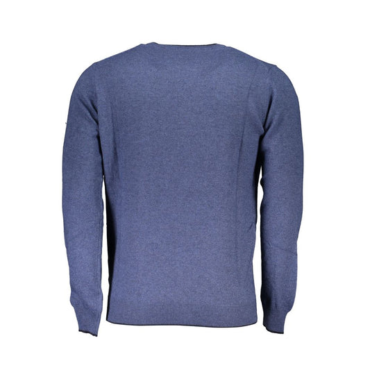 North Sails Blue Polyamide Men Sweater NO-23353-M