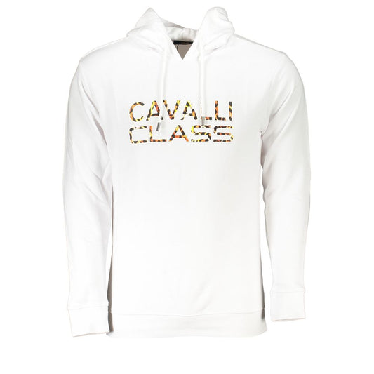 Cavalli Class White Cotton Men's Sweater CA-26736-XL
