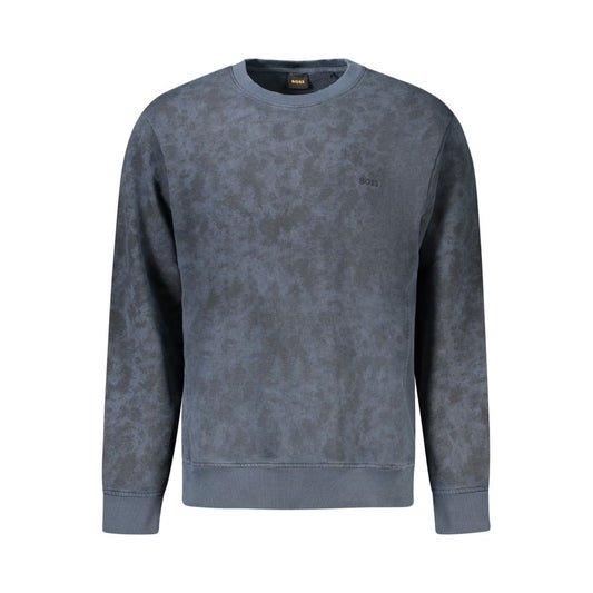 Hugo Boss Blue Cotton Men Sweater BO-34562-S