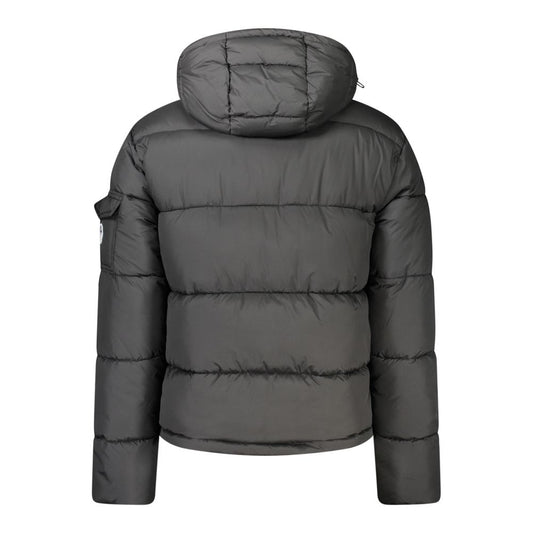 North Sails Black Polyester Men Jacket NO-32960-XL