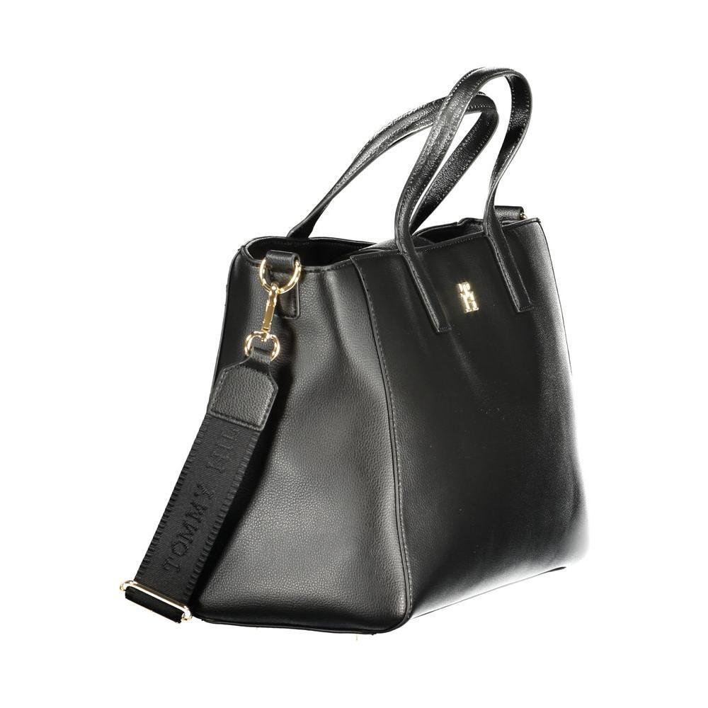 Tommy Hilfiger Black Polyester Women Handbag TO-36337