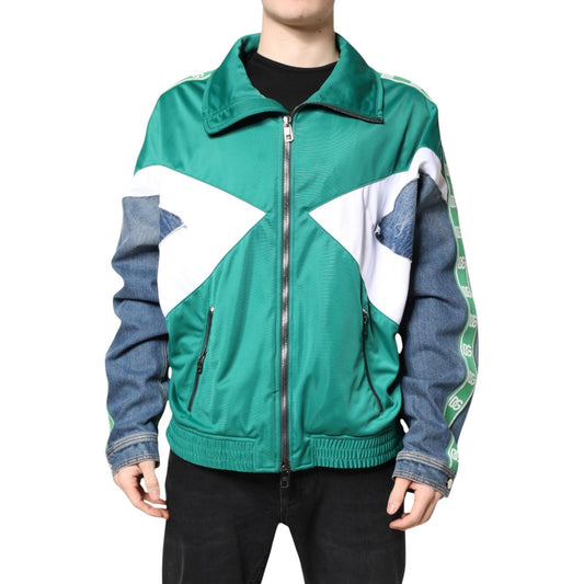 Dolce & Gabbana Multicolor Full Zip Windbreaker Jacket JKT41410-50