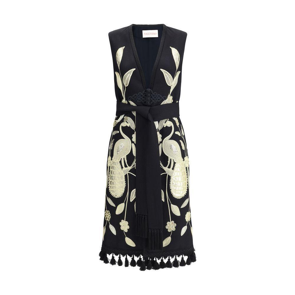 Valentino Embroidered long Vest VA-6V0CMA85ASY0NO-IT44 | L