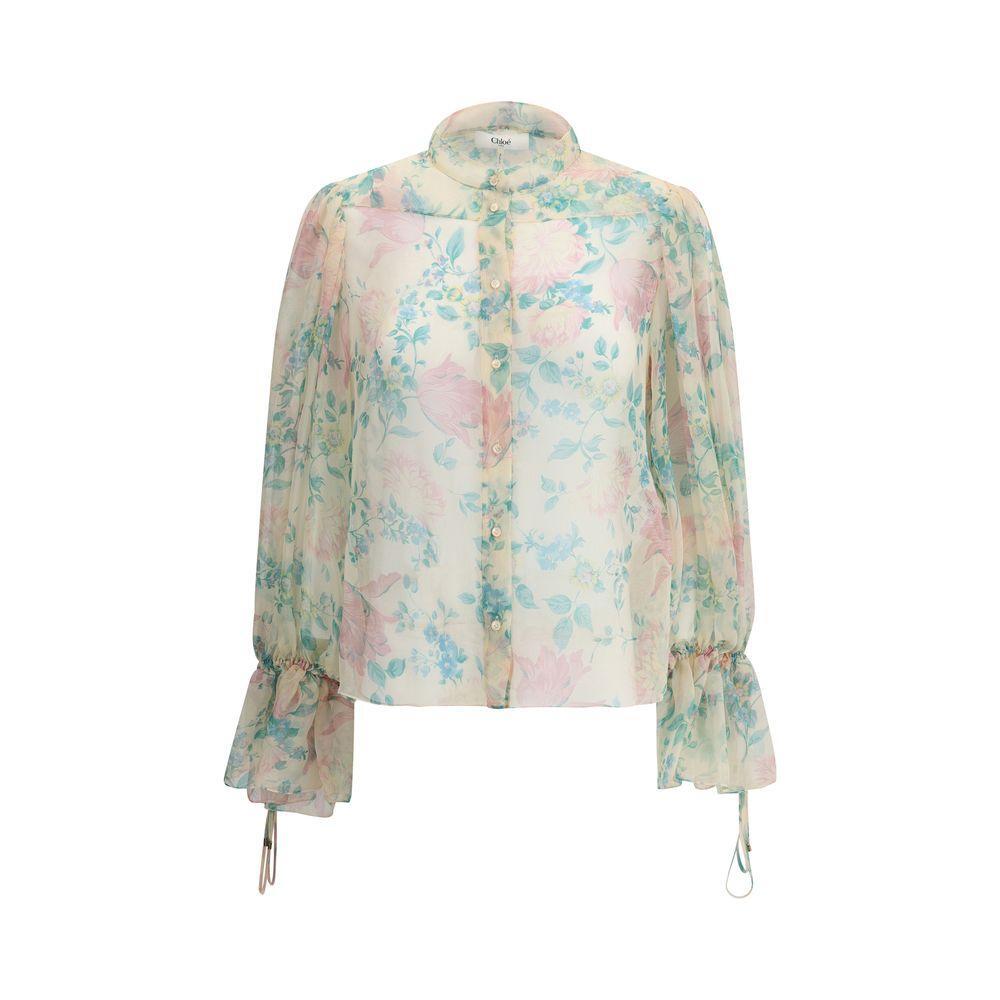 Chloé Sheer Blouse CH-CH25UHT5045924T-IT40 | M