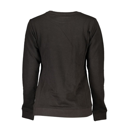 Cavalli Class Black Cotton Sweater CA-26752-XS