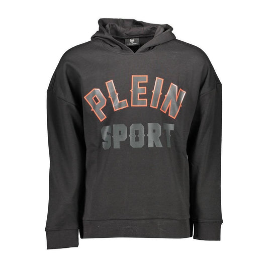 Plein Sport Black Cotton Men Sweater PL-10023-M