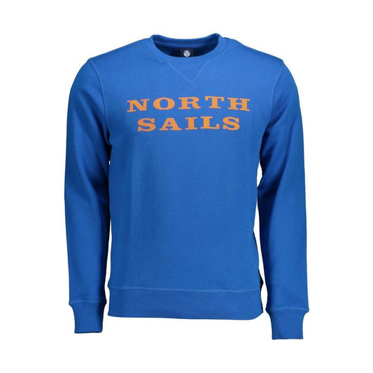 North Sails Blue Cotton Men Sweater NO-12578-L