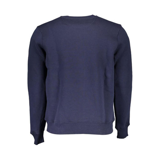 North Sails Blue Cotton Men Sweater NO-16229-L