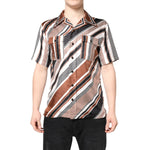 Dolce & Gabbana Multicolor Striped Silk Short Sleeves Shirt TSH87768-37