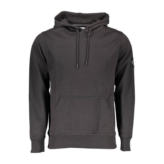 Calvin Klein Black Cotton Men Sweater with Hood CA-36999-XL