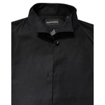 Emporio Armani Black Cotton Long Sleeves Formal Dress Shirt TSH87817-43