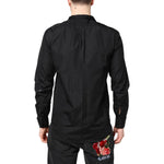 Emporio Armani Black Cotton Long Sleeves Men Formal Dress Shirt TSH87834-41