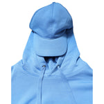 Dolce & Gabbana Blue Cotton Hooded Men Sportswear Vest Sweater 405840003495