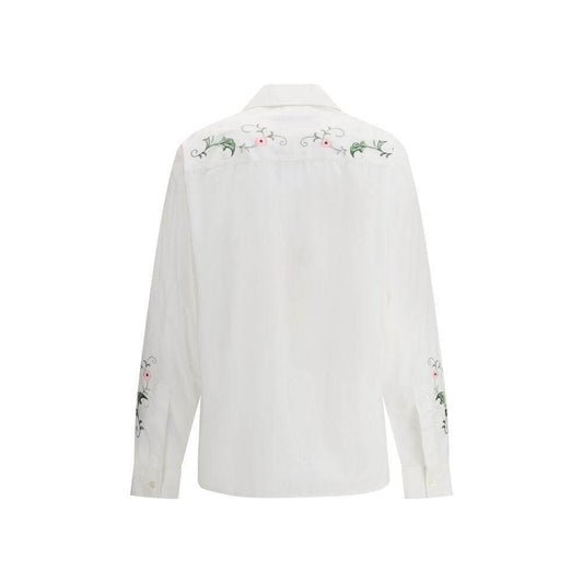 Baziszt Embroidered Shirt BA-PO151SHWHITE-S