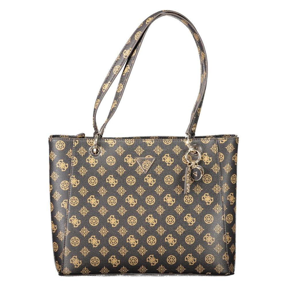 Front view with bag zipped and handles upright.