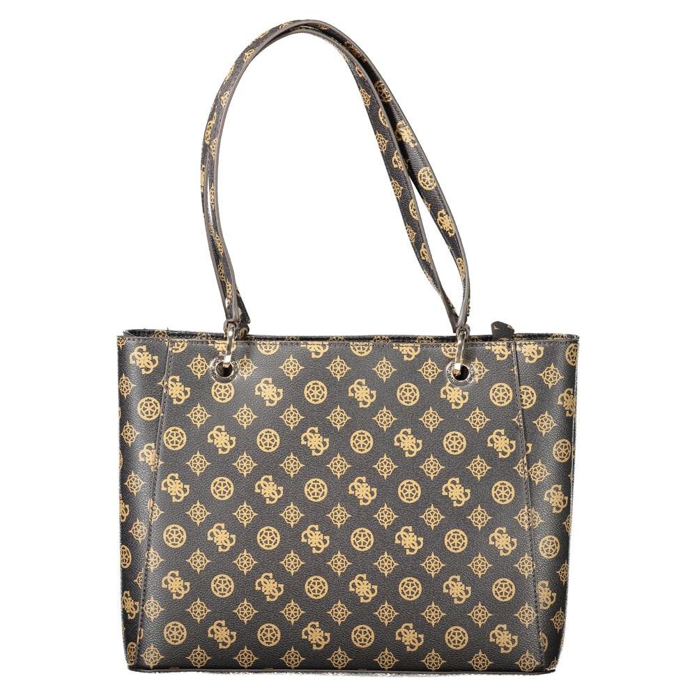 Front view with bag zipped and handles upright.