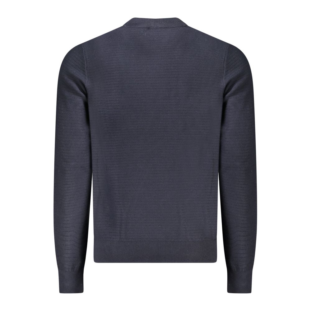 Hugo Boss Blue Cotton Men Sweater BO-34544-S