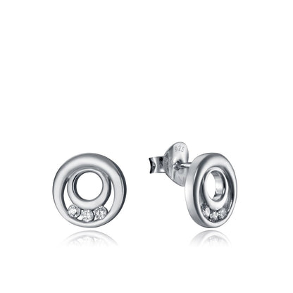 VICEROY JEWELS Mod. 7135E000-38 silver earrings for ladies, 925 silver with quartz analog details, in official packaging.