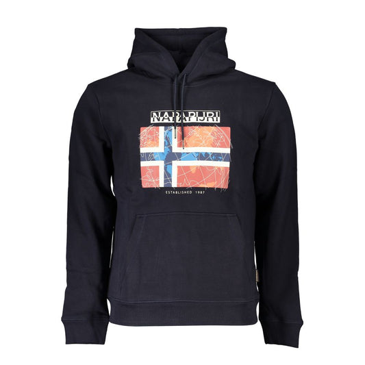 Napapijri Blue Cotton Men Sweater NA-25320-L
