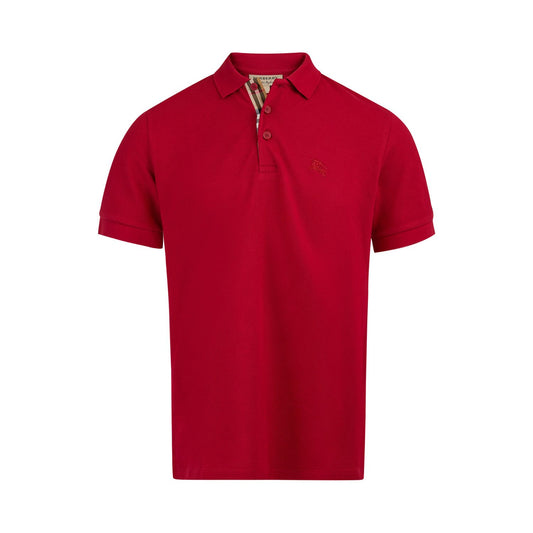 Burberry Red Cotton Collared Polo Shirt BU8003122RED