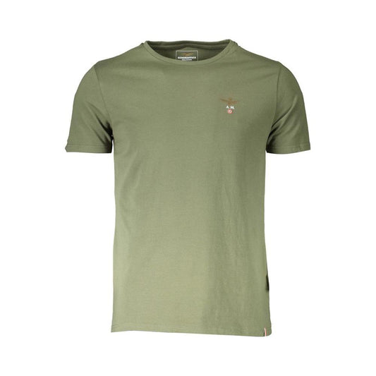 Aeronautica Militare Green Cotton T-Shirt