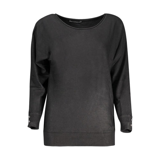 Guess Jeans Black Viscose Sweater GU-32408-XS