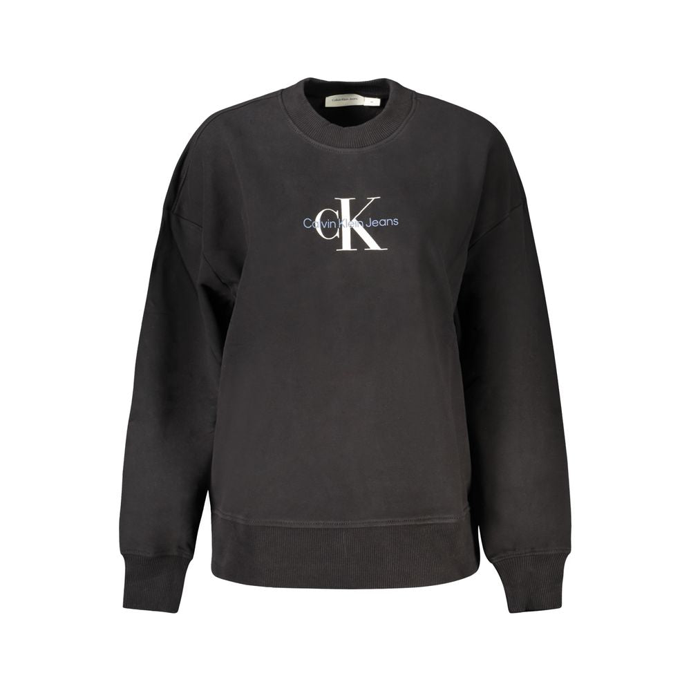 Calvin Klein Black Cotton Women Sweater CA-33066-L
