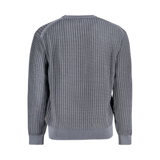 Hugo Boss Blue Cotton Men Sweater BO-33936-S