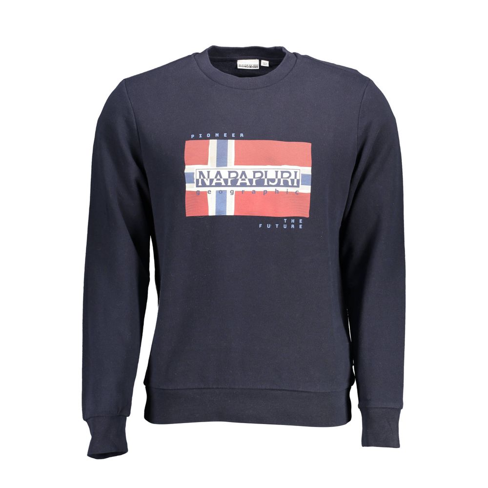 Napapijri Blue Cotton Sweatshirt