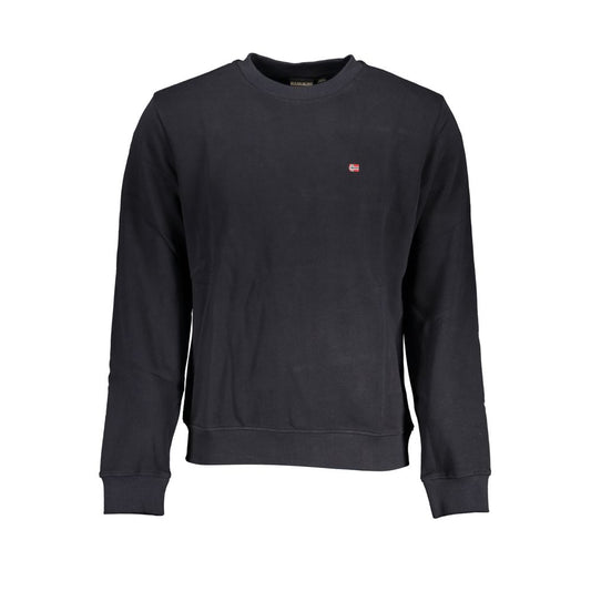 Napapijri Elegant Black Long Sleeved Crew Neck Sweatshirt NA-28071-S